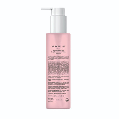 Mirabelle Korea Red Rice Deep Cleansing Face Wash
