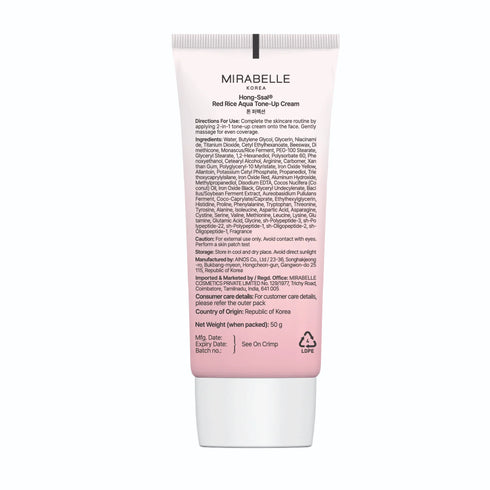 Mirabelle Korea Red Rice Aqua Tone Up Cream