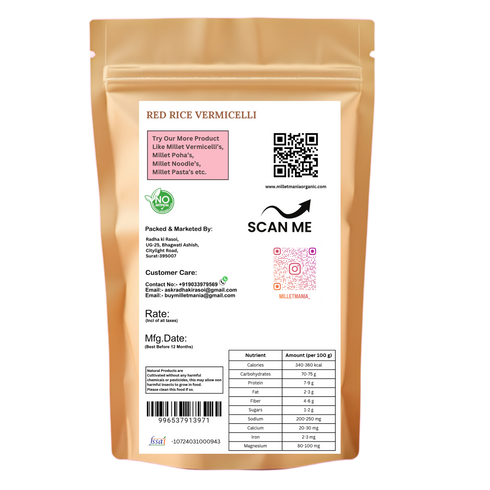 Millet Mania Red Rice Vermicelli