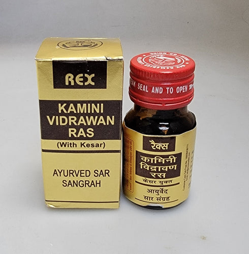Rex Kamini Vidrawan Ras with Kesar Tablet|10g