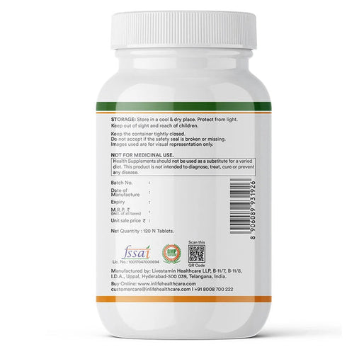 Inlife Calcium Zinc Magnesium Vitamin D2+K2 Tablets