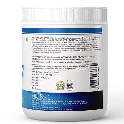 Inlife Immune Care Powder Vanilla Flavour