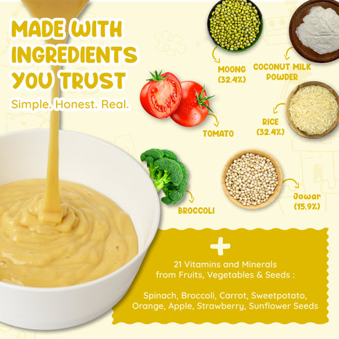 Rorosaur Rice-O-Lentils Baby Porridge Mix