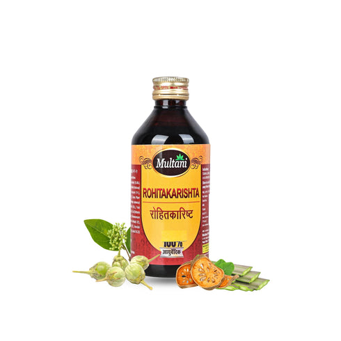 Multani Pharmaceuticals Limited Multani Ayurvedic Rohitkarishta Syrup Helpful In Splenomegaly Enlarged Spleen