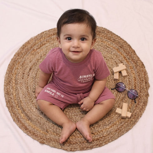 Bachpan kids wear New Born Casual Wear-Rose Colour
