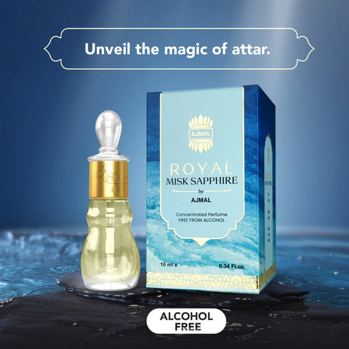 Ajmal Perfumes India ROYAL-MISK-SAPPHIRE Non-Alcoholic Attar for Unisex