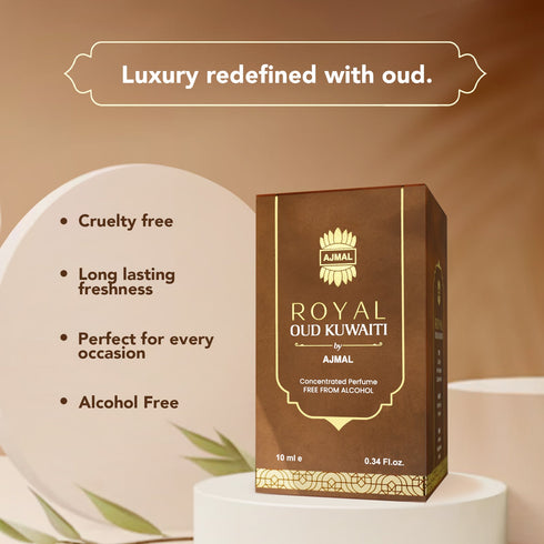 Ajmal Perfumes India ROYAL-OUD-KUWAITI Non-Alcoholic Attar for Unisex