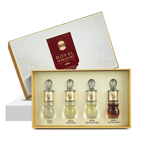 Ajmal Perfumes India ROYAL Non-Alcoholic Attar Giftpack for Unisex