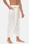Readymade Cream Panchakacham Pocket Dhotis For Men | Uathayam