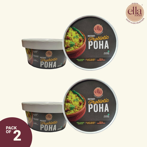 Ella Foods Instant Probiotic Poha |Added Pre & Probiotics