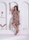 Miravan Women Empire Waist Beige mini Length Dress