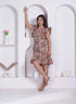Miravan Women Empire Waist Beige mini Length Dress