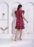 Miravan Women Empire Waist Maroon mini Length Dress