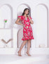 Miravan Women Empire Waist Pink mini Length Dress
