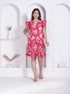 Miravan Women Empire Waist Pink mini Length Dress