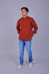 Veshbhoshaa Bluebird Men'S Short Kurta In Red - 100% Pure Cotton
