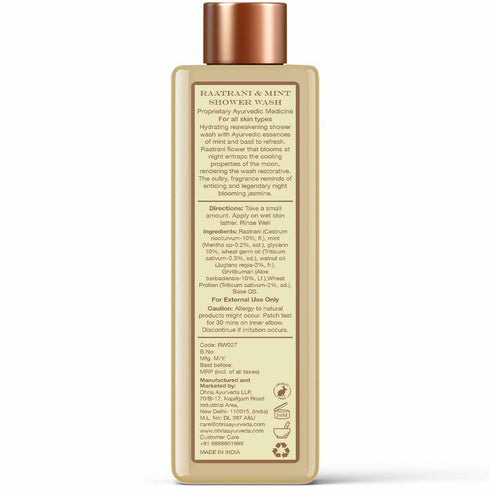 Ohria Ayurveda Raatrani & Mint Shower Wash