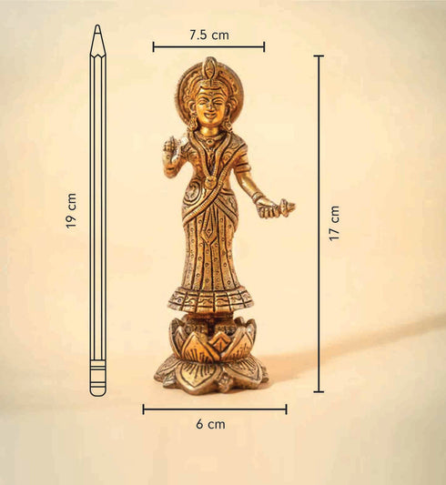 Samskara Home Radharani Brass Idol