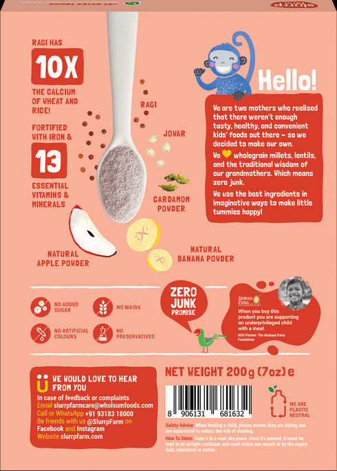 Slurrp Farm Ragi, Apple & Banana Cereal