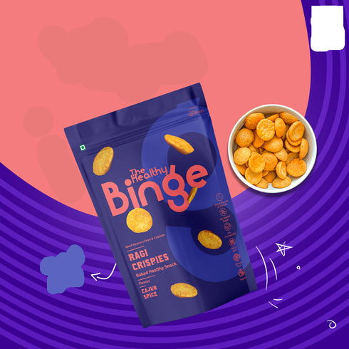 The Healthy Binge Ragi Chips| Cajun Spice