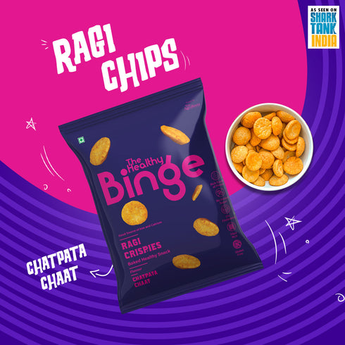 The Healthy Binge Ragi Chips| Chatpata Chaat