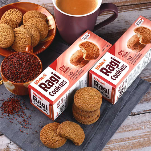 Weleet Assorted Cookies Diet Millet | Ragi | Multi-Grain & Banana Millet