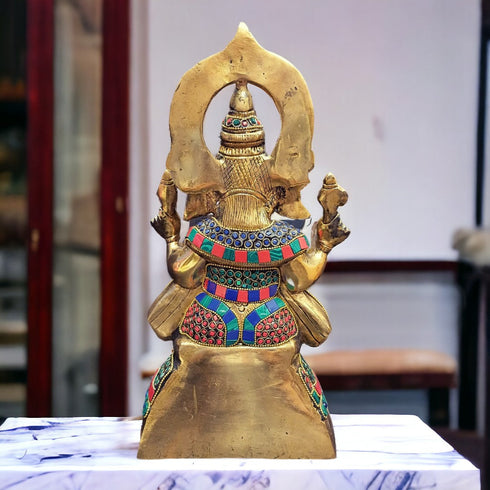Tamas Brass Ganesh Stone Statue