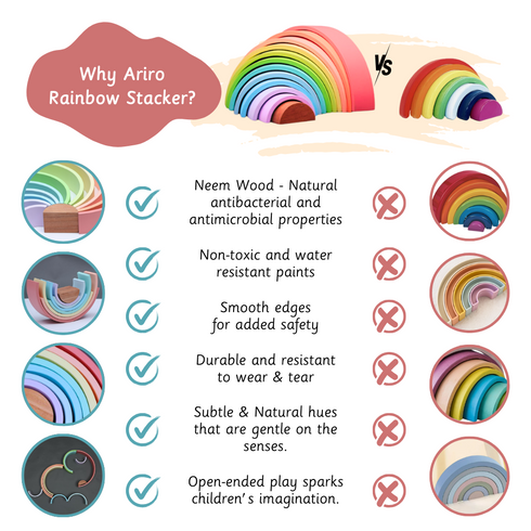 Ariro Toys Rainbow Stacker- Small