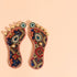 Samskara Home Rangeen Multi-Coloured Lakshmi Feet