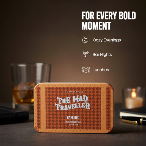 The Mad Nose Rare Oud Travel Perfume Box 25 Capsules