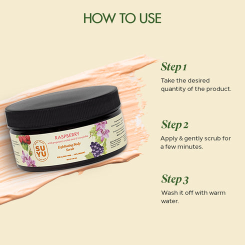 Suyu India Raspberry Exfoliating Superfood Body Scrub