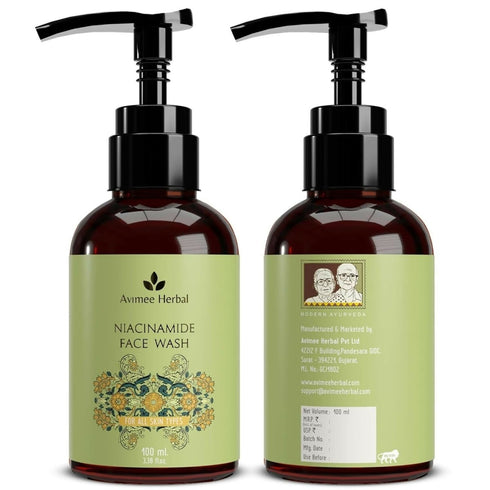 Avimee Herbal Niacinamide Face Wash For Daily Hydration and Nourishment