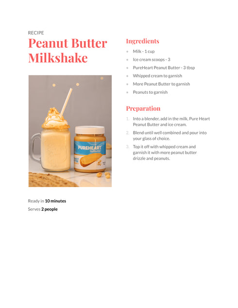 Pureheart Nutbutter Natural Peanut Butter | creamy | High Protein, Zero Trans Fats| Premium Roasted Peanut Creamy Nut Butter Spread | Perfect for Fitness and Healthy Snacking
