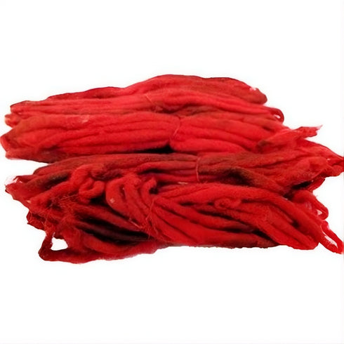Red Cotton Wicks Erupu Vattulu 10 Packs