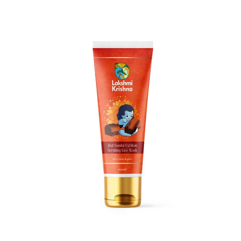 Lakshmi Krishna Naturals Red Sandal Exfoliate Scrubing Face Wash