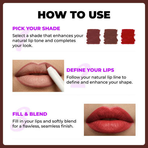 Lamel Bold Red Lip Trio