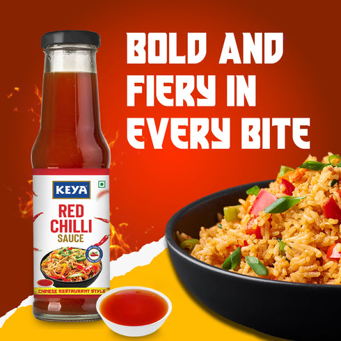 Keyafoods Keya Chinese Sauce Combo Red Chilli Sauce 200g Green Chilli Sauce 190g Dark Soya Sauce 210g Combo Pack 3