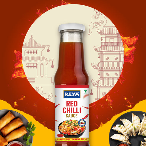 Keyafoods Keya Chinese Sauce Combo Red Chilli Sauce 200g Green Chilli Sauce 190g Dark Soya Sauce 210g Combo Pack 3