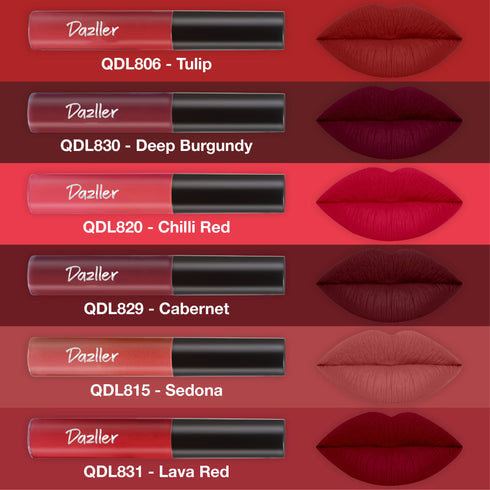 Dazller Cosmetics Lip colour Mini (Pack of 6)