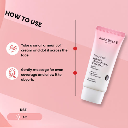Mirabelle Korea Red Rice Sun Cream SPF 50 PA
