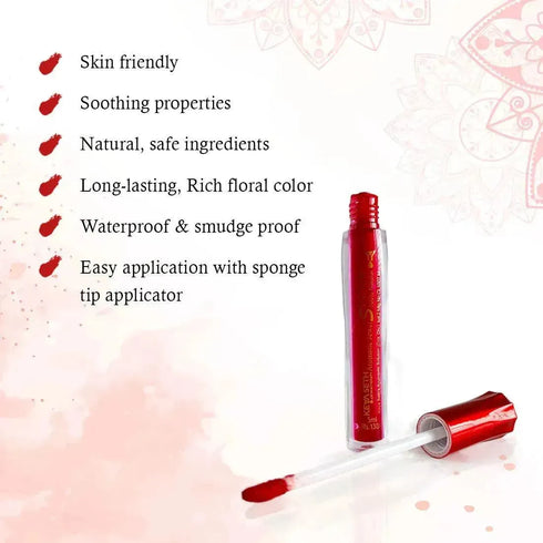 Keya Seth Aromatherapy Aromatic 100% Natural Liquid Sindoor (Red)