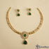 Regal Emerald Collar Necklace Set