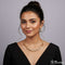 Regal Leaf Sparkle Necklace Set