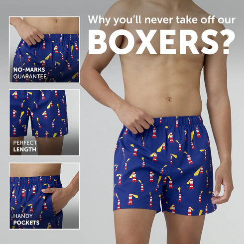 XYXX Remix Cotton Boxers Lighthouse Blue