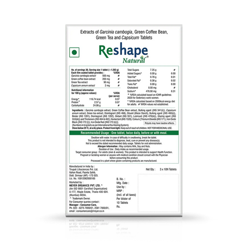 Vitabiotics Reshape Natural Weight Loss