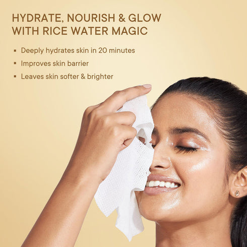 Quench Rice Water Deep Hydration Sheet Mask with Ceramides & Hyaluronic acid