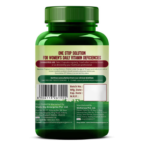 Himalayan Organics Whole Food Multivitamin For Women Capsules