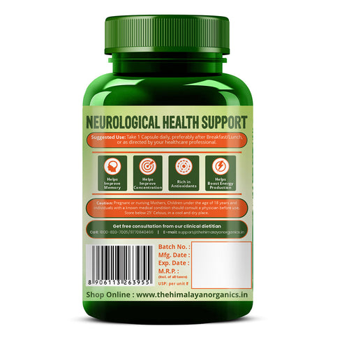Himalayan Organics Plant-Based Vitamin B1 Capsules