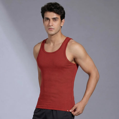 XYXX Nova Round Neck Racer Back Vest Rio Red