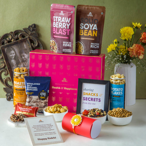 Omay Foods Rishta Reloaded Rakhi Gift Hamper (for Brother)